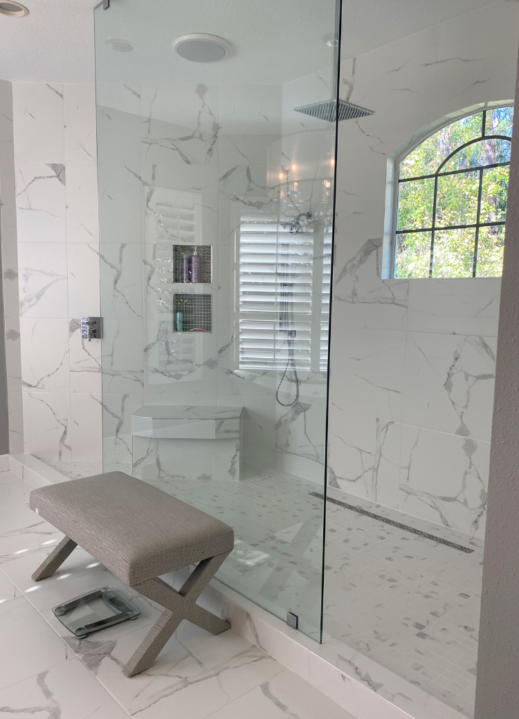 Marble Tiled Shower
